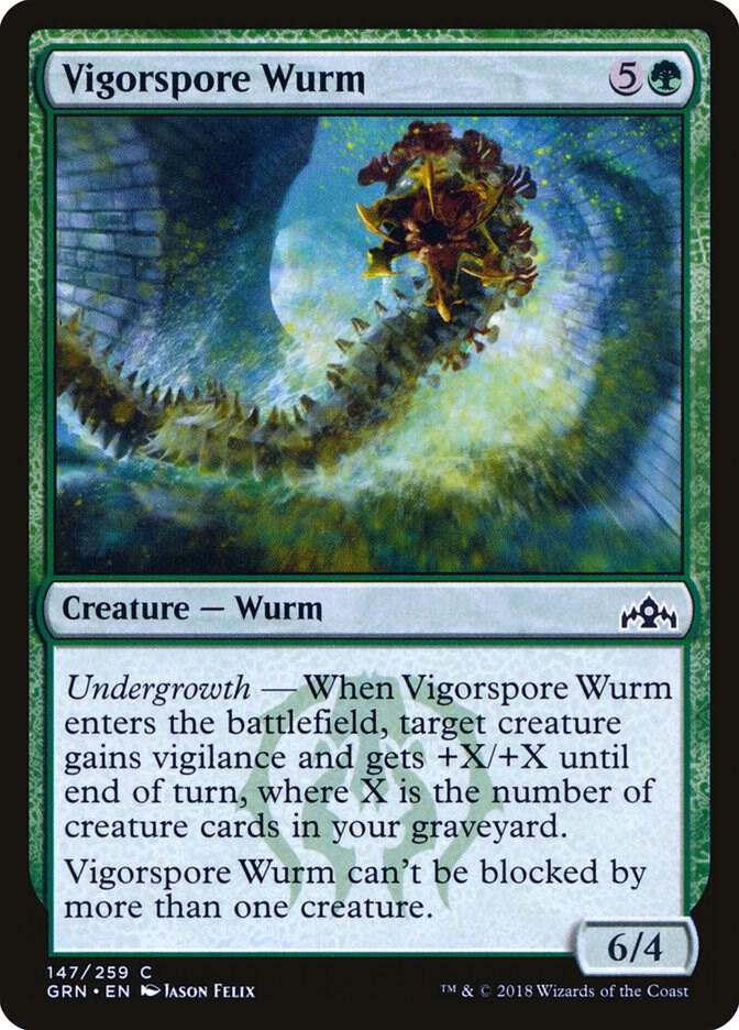 Vigorspore Wurm (147) [Guilds of Ravnica]