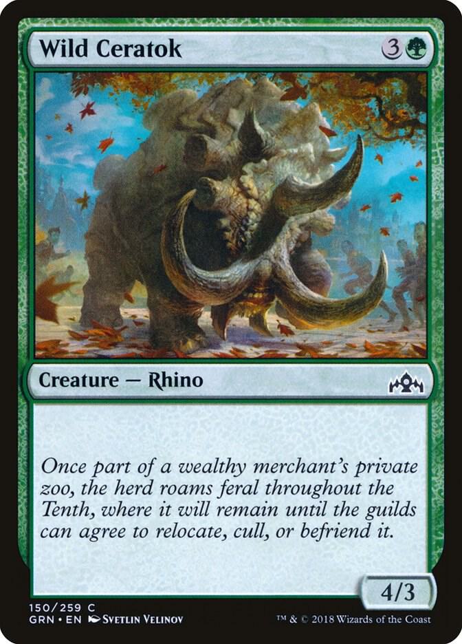 Wild Ceratok (150) [Guilds of Ravnica]