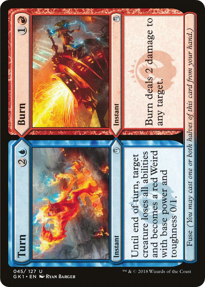 Turn // Burn (45) [GRN Guild Kit]