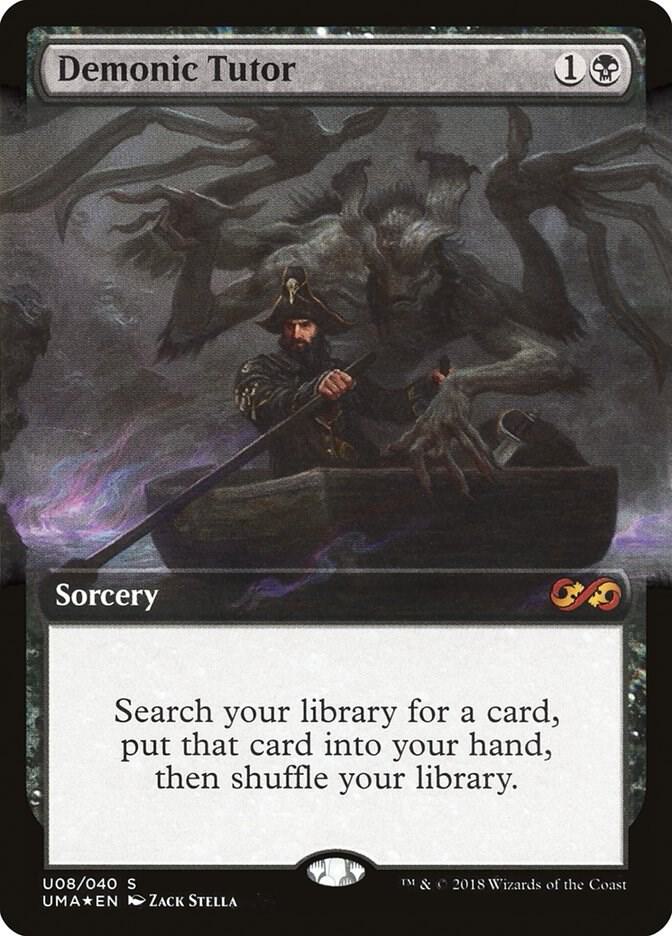 Demonic Tutor (U08) [Ultimate Box Topper] [Extended Art]