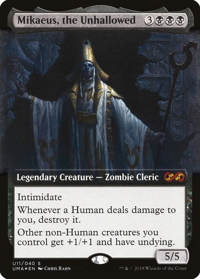 Mikaeus, the Unhallowed (U11) [Ultimate Box Topper] [Extended Art]