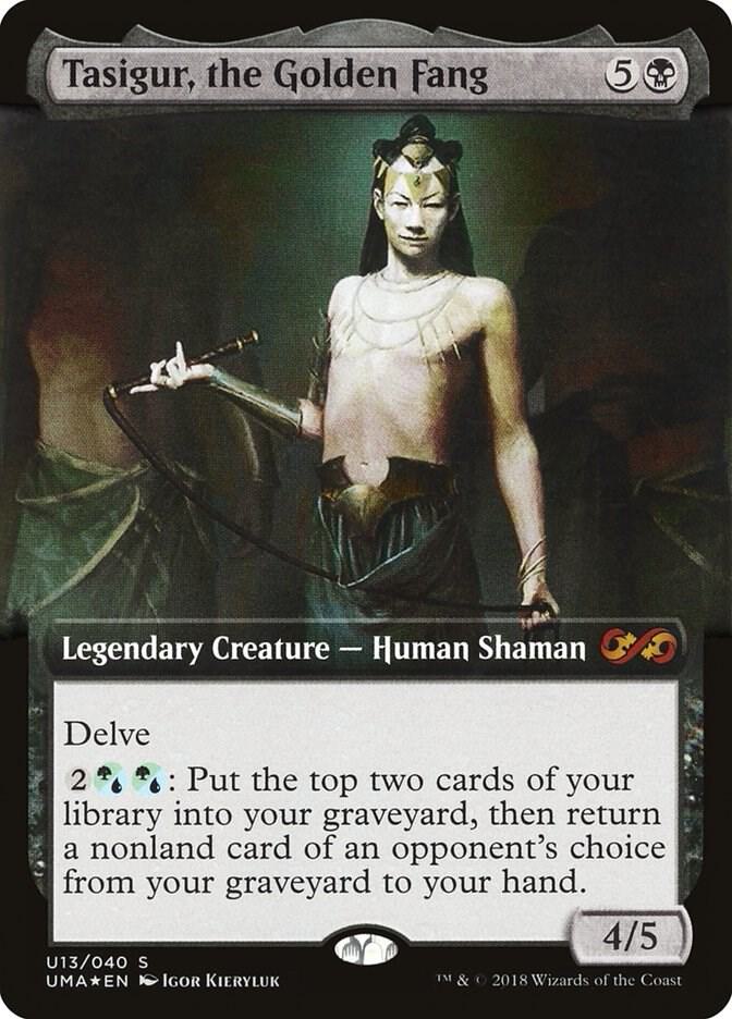 Tasigur, the Golden Fang (U13) [Ultimate Box Topper] [Extended Art]
