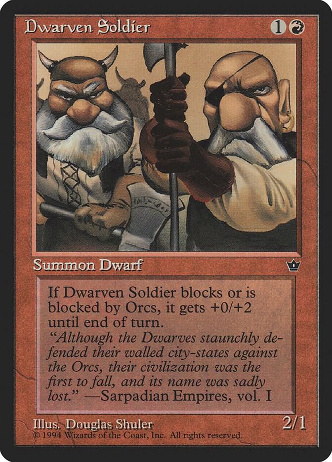 Dwarven Soldier (Shuler) (53c) [Fallen Empires]