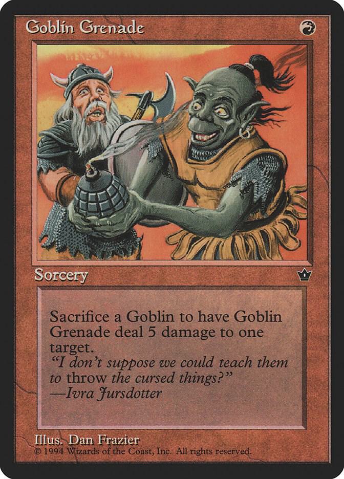 Goblin Grenade (Frazier) (56b) [Fallen Empires]