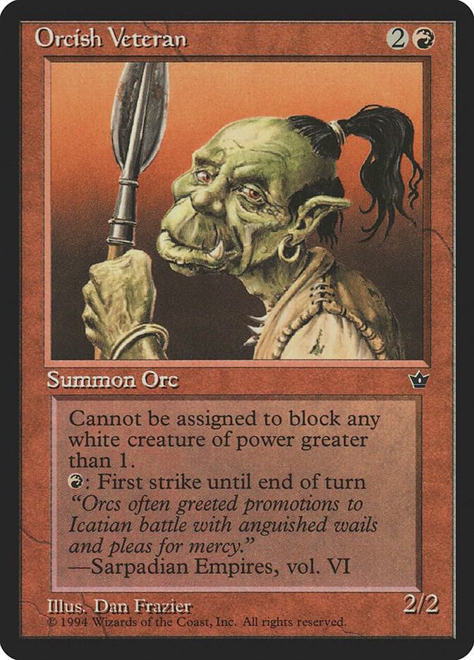 Orcish Veteran (Frazier) (62b) [Fallen Empires]