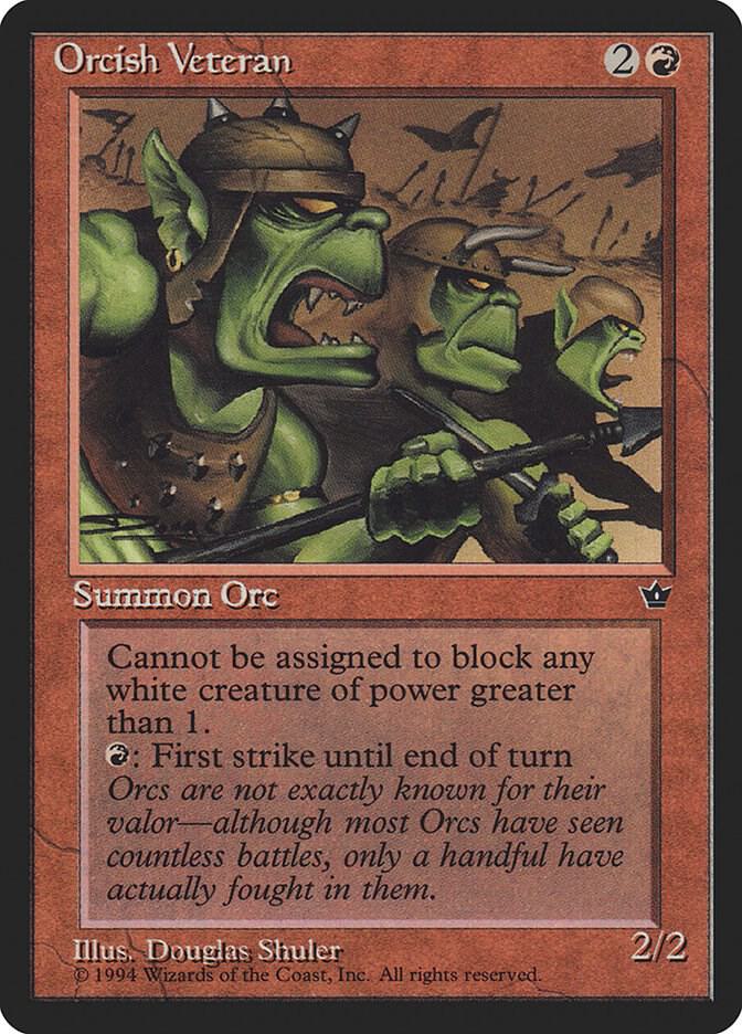 Orcish Veteran (Shuler) (62a) [Fallen Empires]