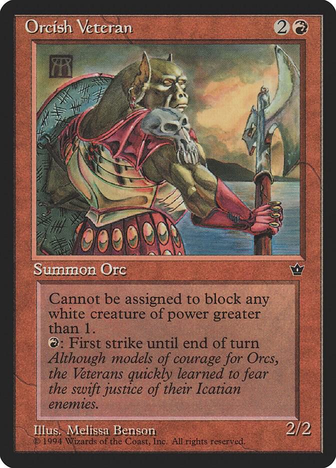 Orcish Veteran (Benson) (62d) [Fallen Empires]