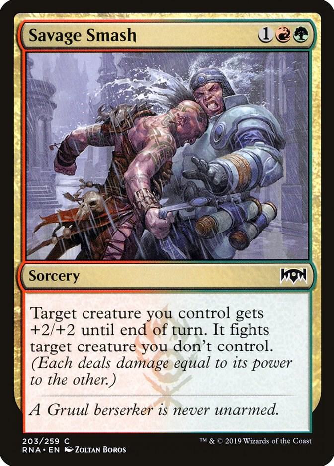 Savage Smash (203) [Ravnica Allegiance]