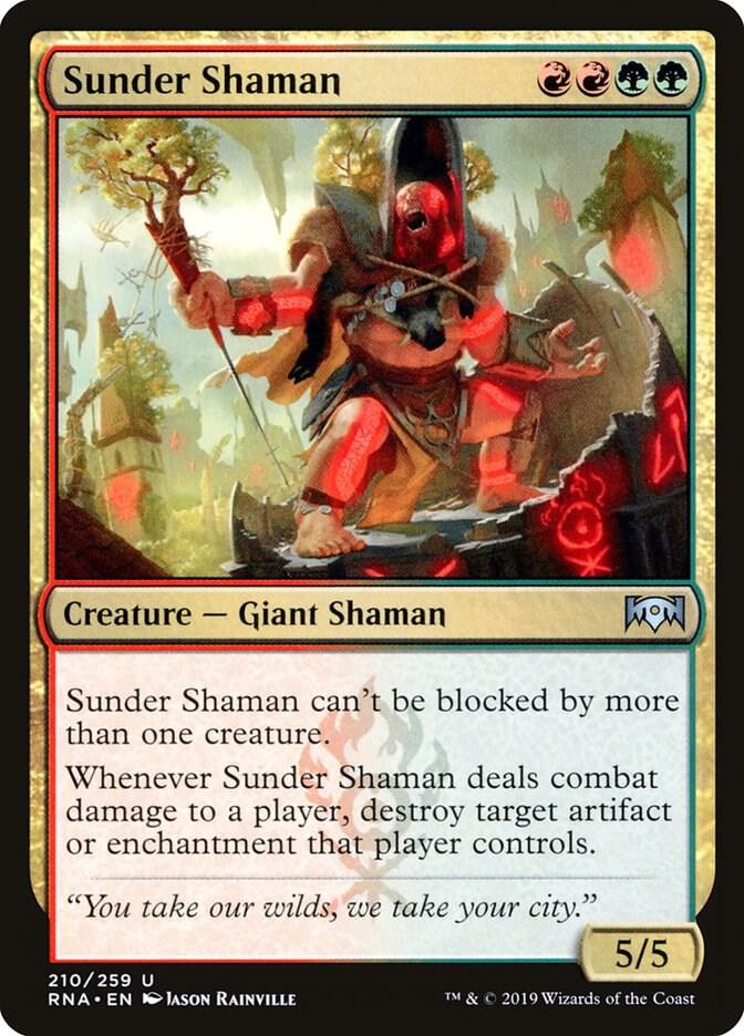 Sunder Shaman (210) [Ravnica Allegiance]