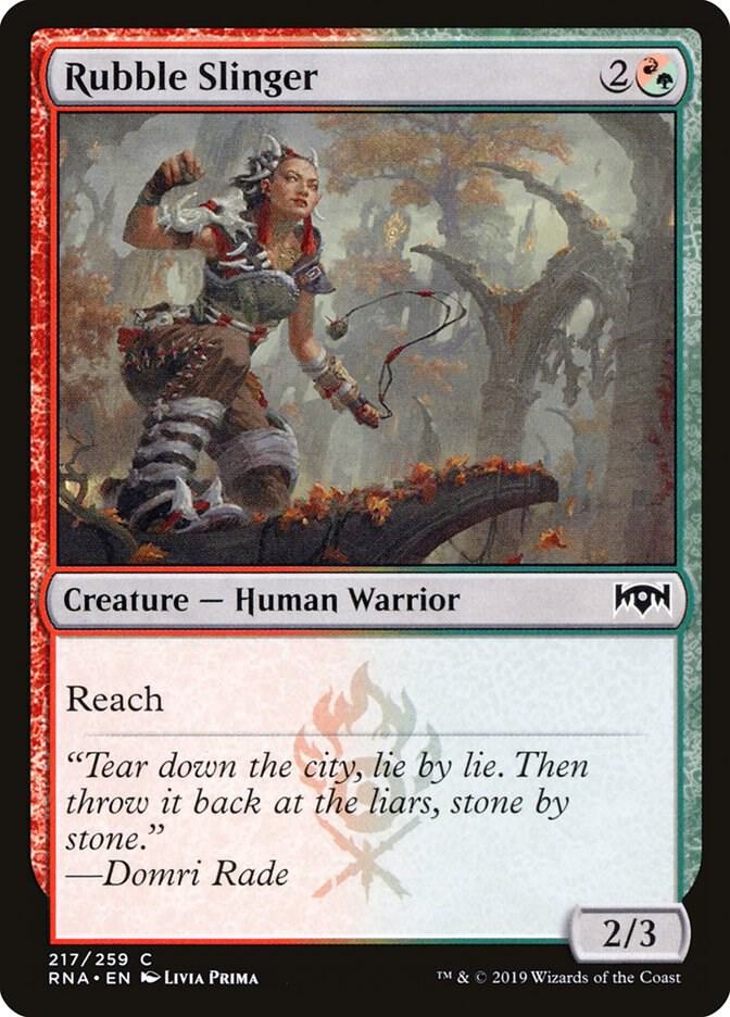 Rubble Slinger (217) [Ravnica Allegiance]