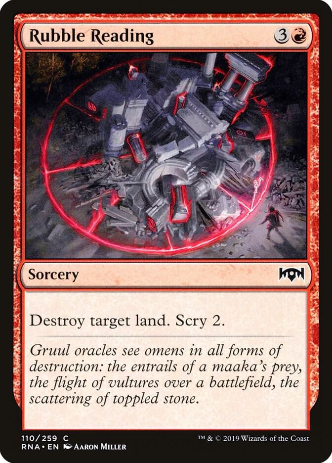 Rubble Reading (110) [Ravnica Allegiance]