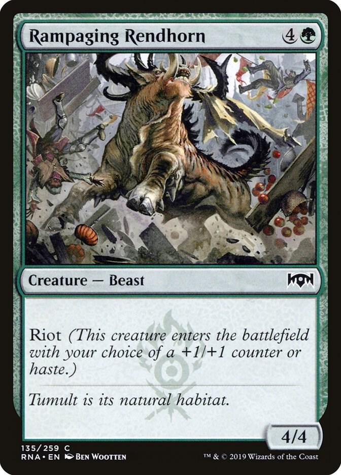 Rampaging Rendhorn (135) [Ravnica Allegiance]