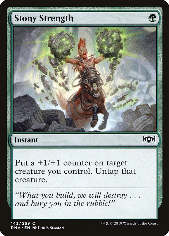 Stony Strength (143) [Ravnica Allegiance]
