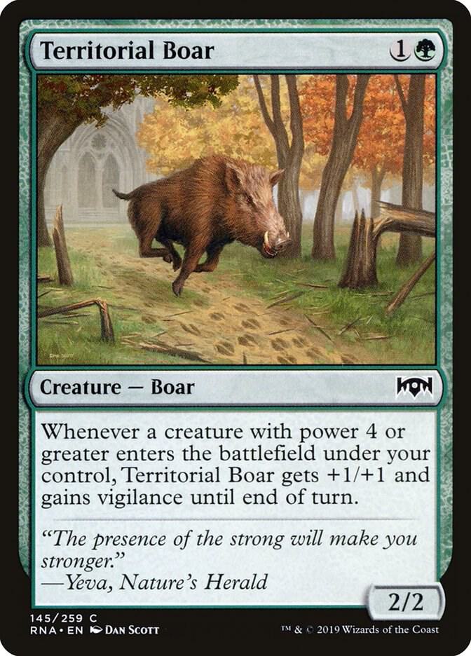 Territorial Boar (145) [Ravnica Allegiance]