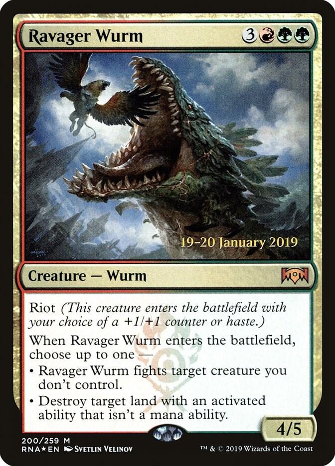 Ravager Wurm (200) [Prerelease Cards]
