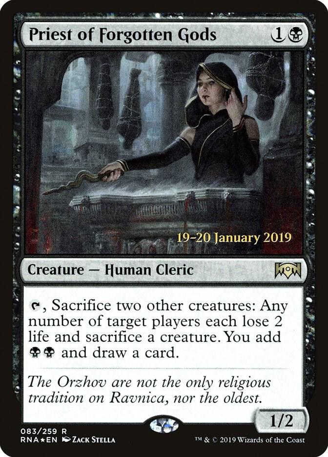 Priest of Forgotten Gods (83) [Prerelease Cards]