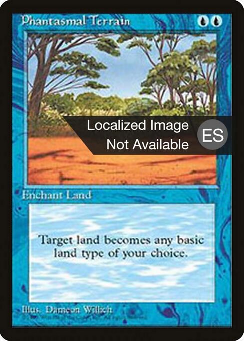 Phantasmal Terrain (89) [Fourth Edition Foreign Black Border]