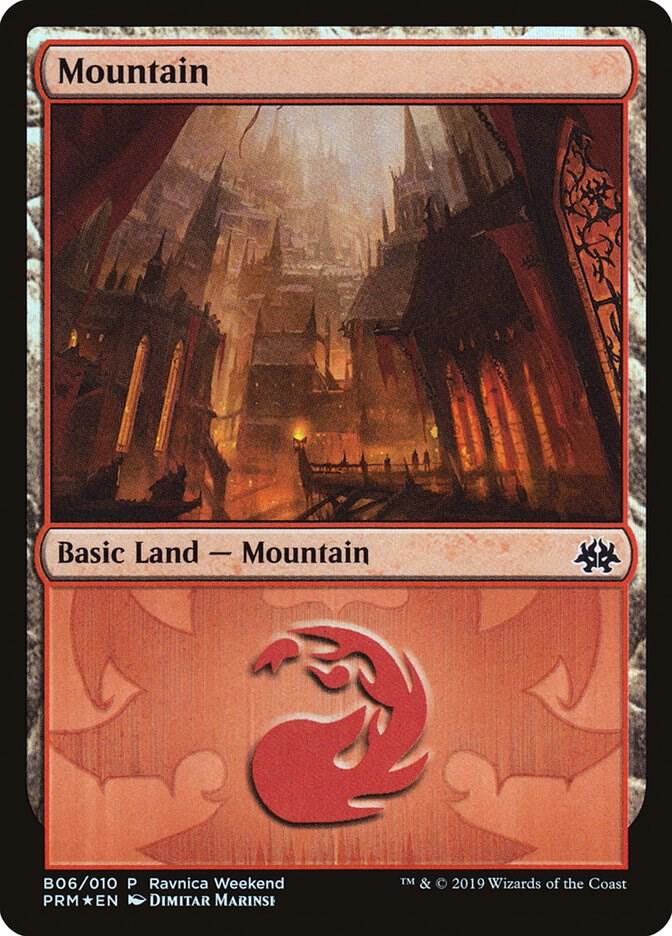 Mountain - Rakdos (B06) [Launch Party & Release Event Promos]