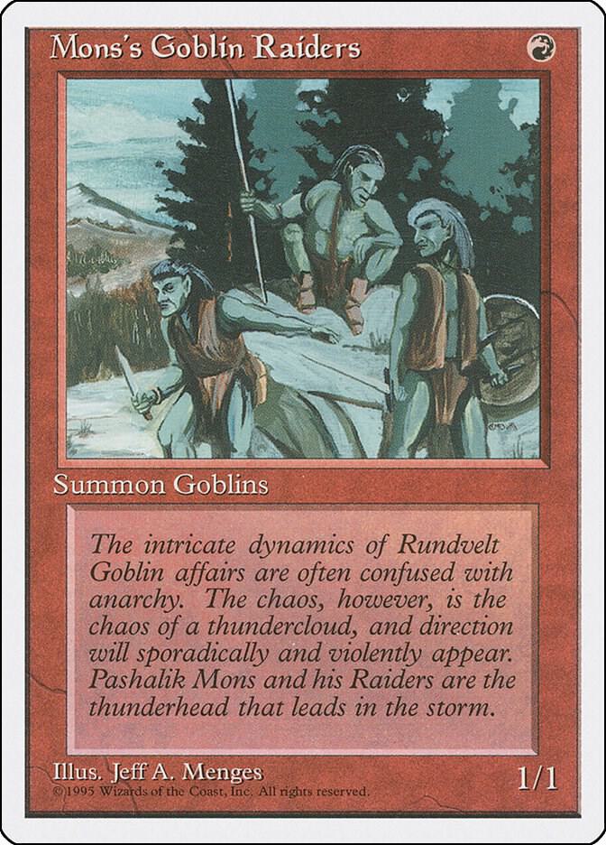 Mons's Goblin Raiders (213) [Fourth Edition]