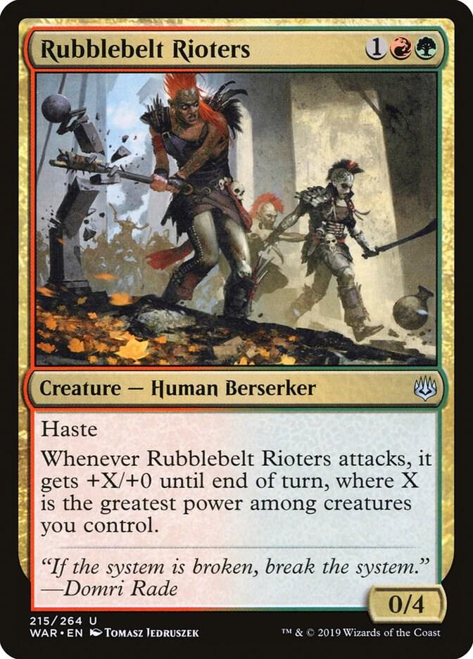 Rubblebelt Rioters (215) [War of the Spark]