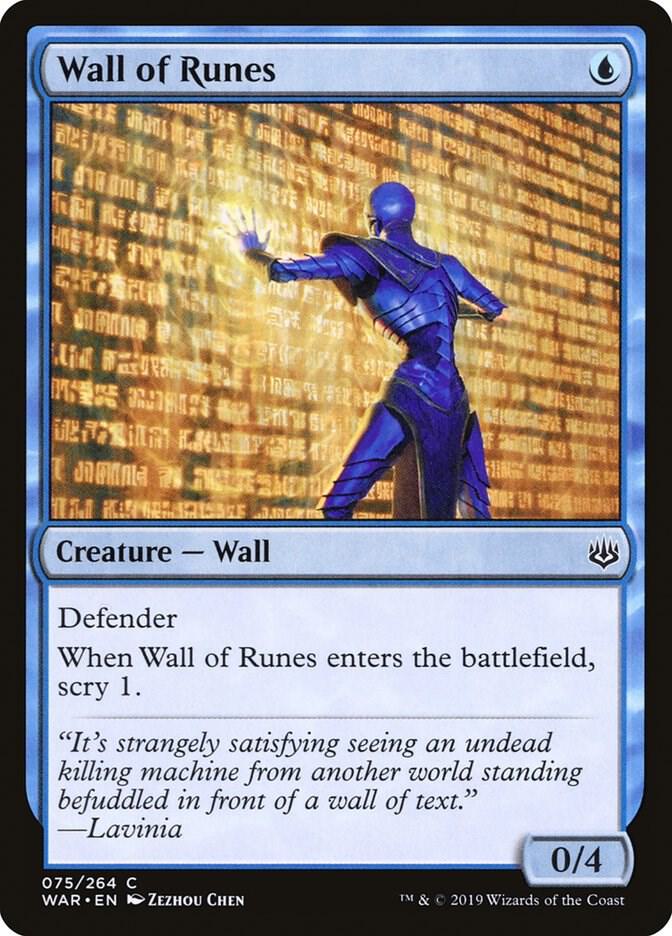 Wall of Runes (75) [War of the Spark]