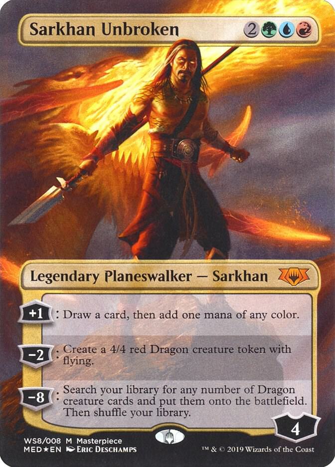 Sarkhan Unbroken (WS8) [Mythic Edition: War of the Spark] [Borderless]