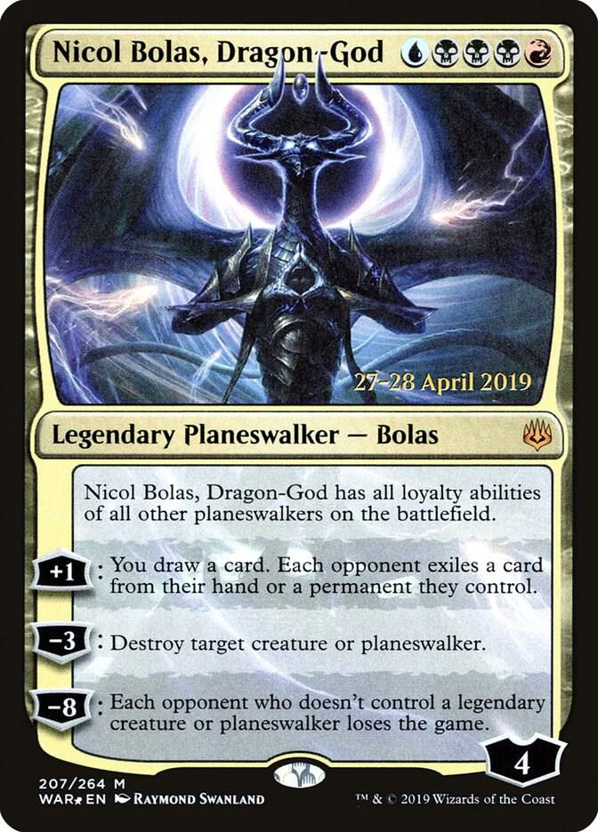 Nicol Bolas, Dragon-God (207) [Prerelease Cards]