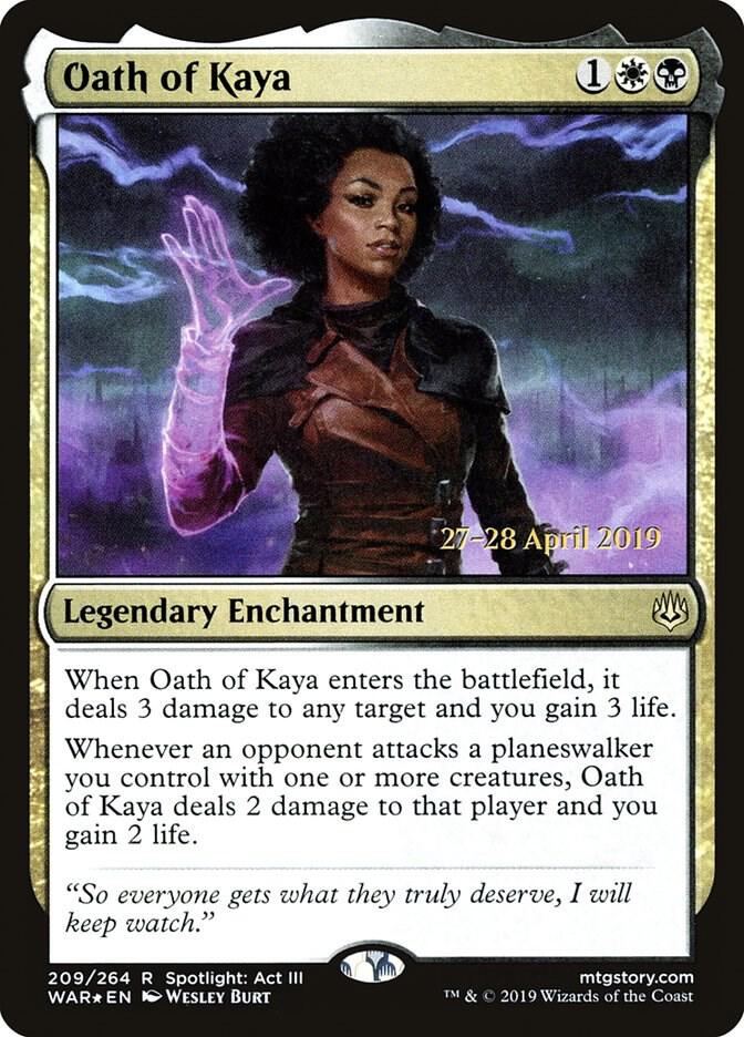 Oath of Kaya (209) [Prerelease Cards]