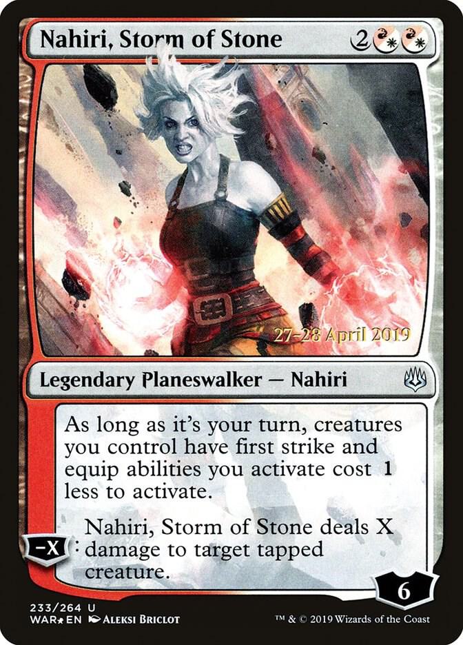 Nahiri, Storm of Stone (233) [Prerelease Cards]