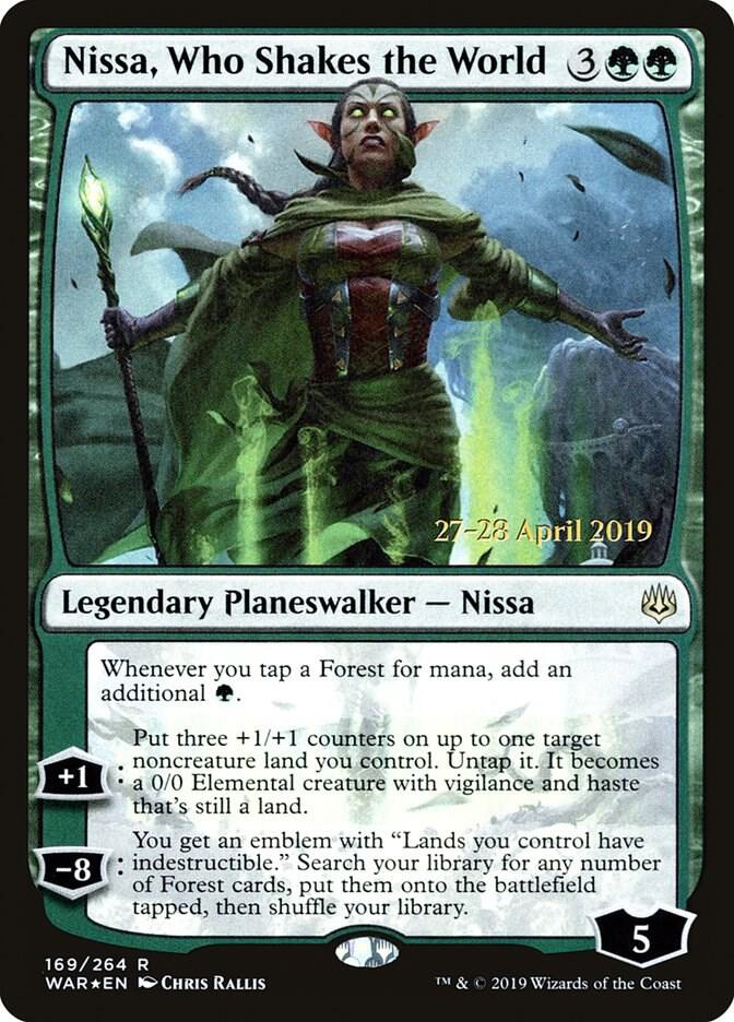 Nissa, Who Shakes the World (169) [Prerelease Cards]