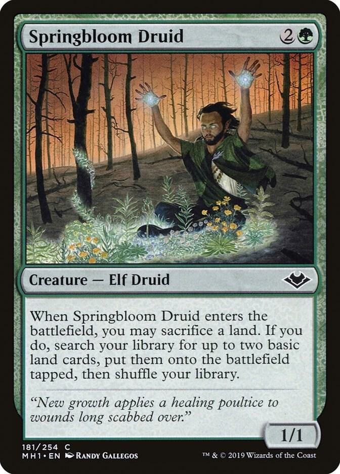 Springbloom Druid (181) [Modern Horizons]