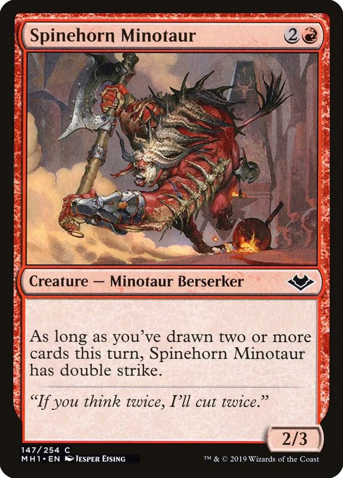 Spinehorn Minotaur (147) [Modern Horizons]