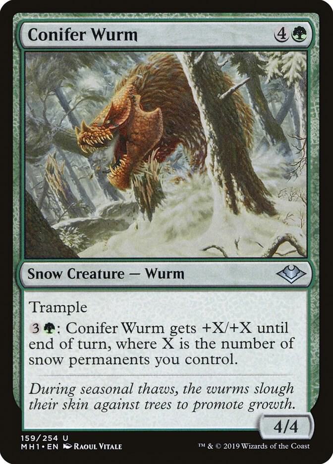 Conifer Wurm (159) [Modern Horizons]