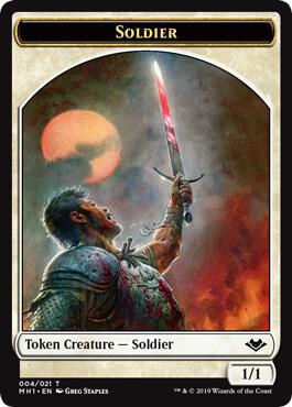 Soldier // Construct Double-Sided Token (4 // 17) [Modern Horizons]