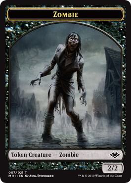 Zombie // Spider Double-Sided Token (7 // 14) [Modern Horizons]