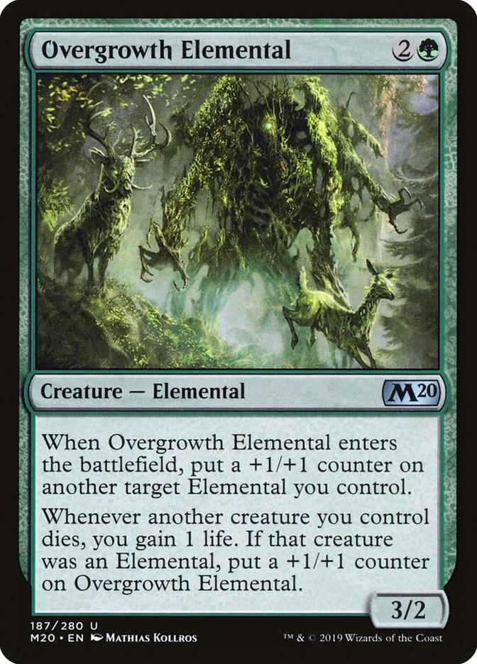 Overgrowth Elemental (187) [Core Set 2020]