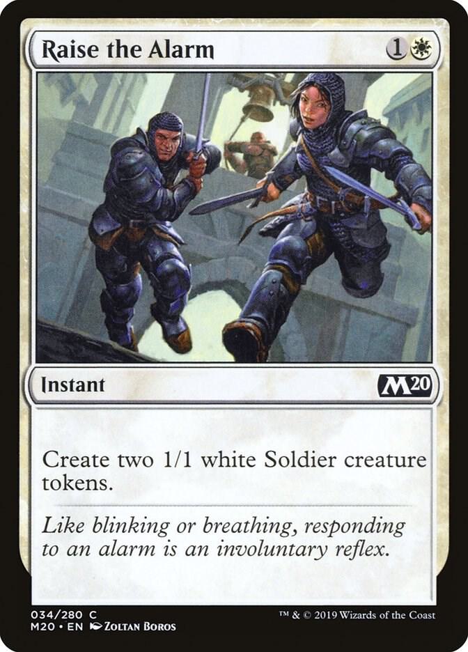 Raise the Alarm (34) [Core Set 2020]