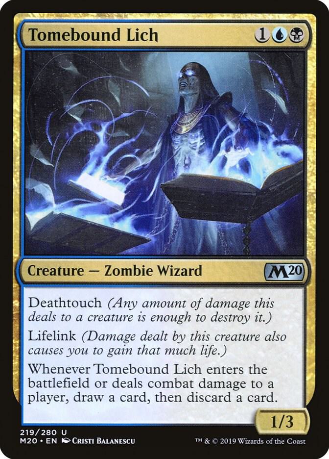 Tomebound Lich (219) [Core Set 2020]