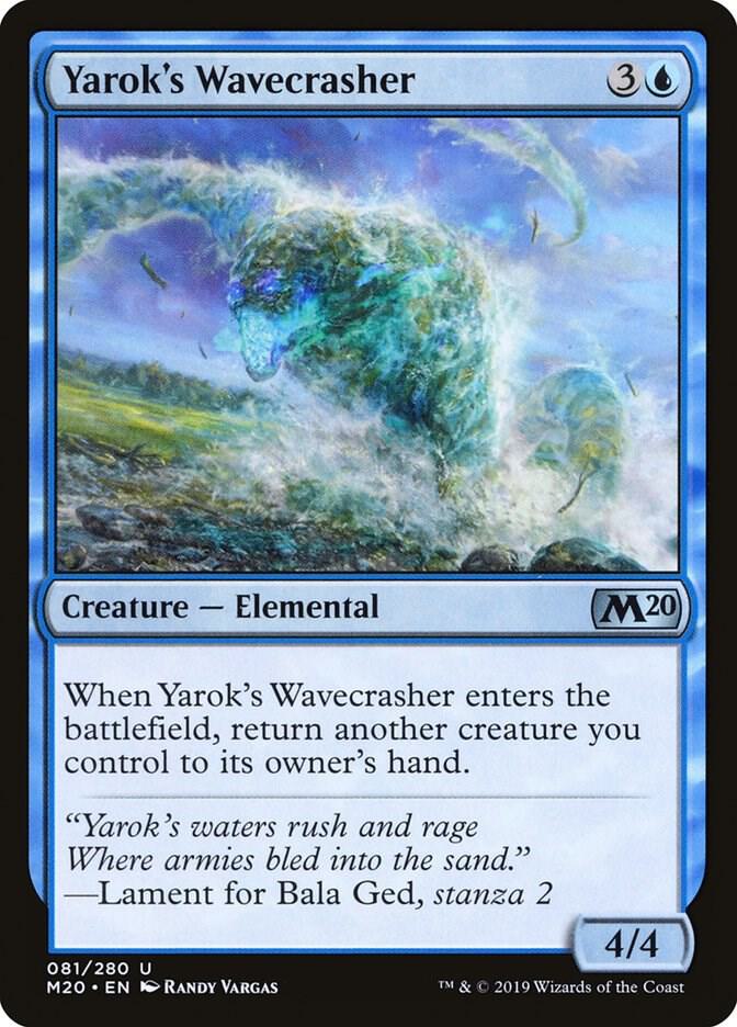 Yarok's Wavecrasher (81) [Core Set 2020]