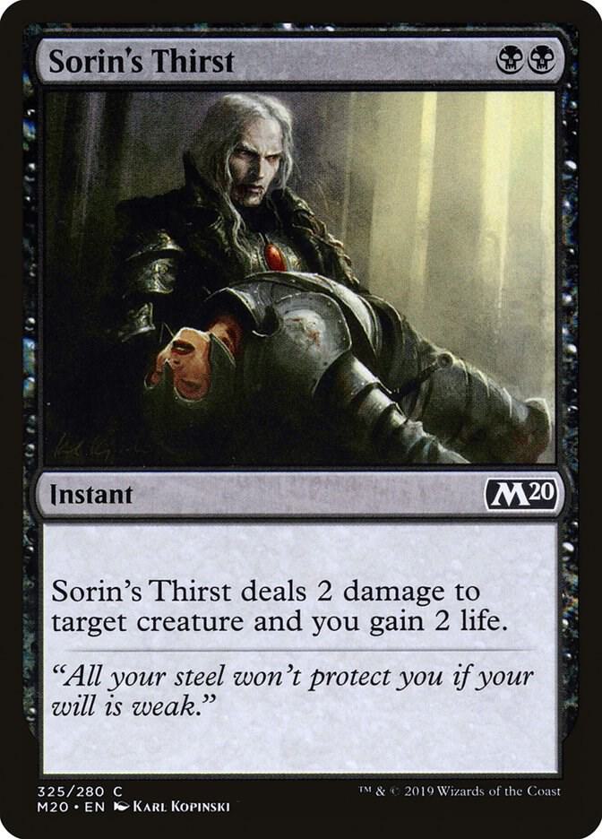 Sorin's Thirst (325) [Core Set 2020]
