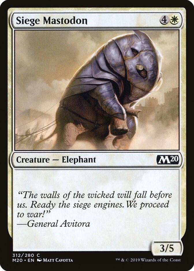 Siege Mastodon (312) [Core Set 2020]