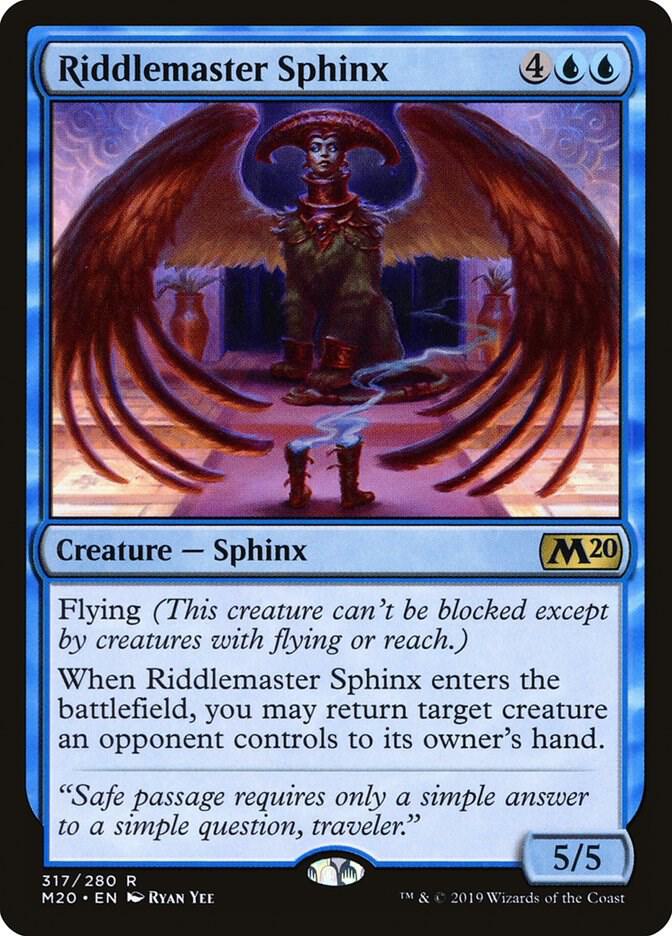 Riddlemaster Sphinx (317) [Core Set 2020]