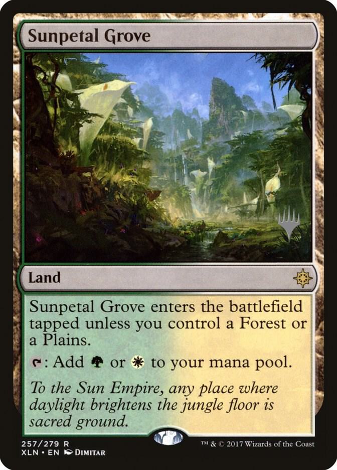 Sunpetal Grove (257) [Core Set 2020 Promos]