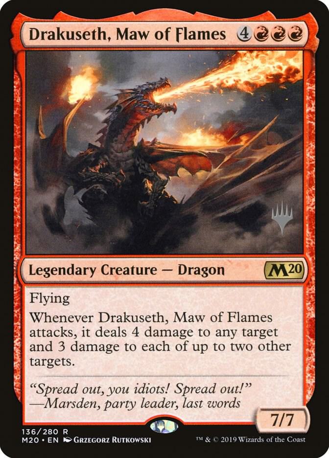 Drakuseth, Maw of Flames (136) [Core Set 2020 Promos]