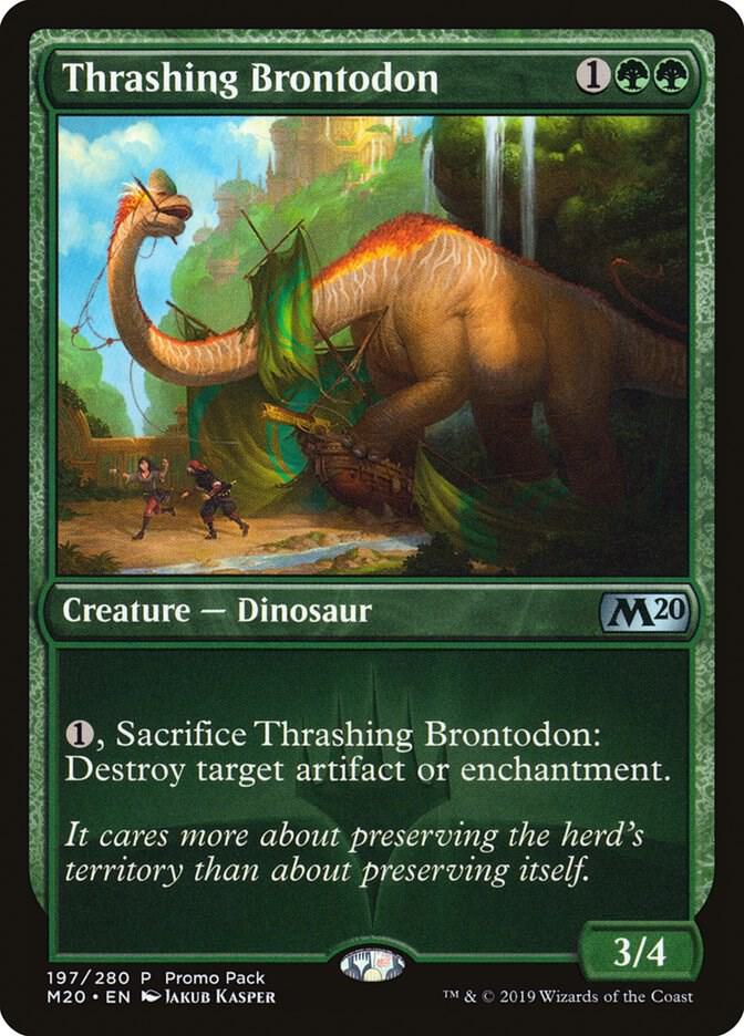 Thrashing Brontodon (197) [Core Set 2020 Promos]