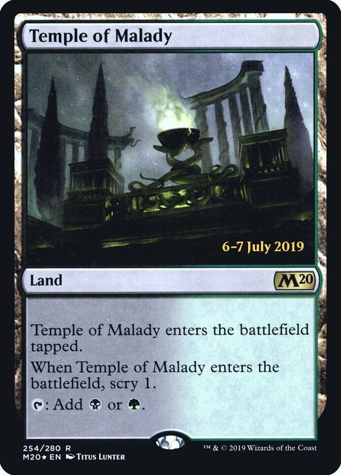 Temple of Malady (M20) (254) [Prerelease Cards]