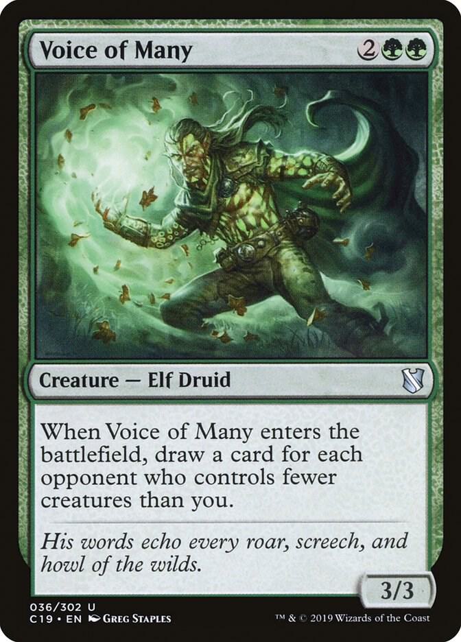 Voice of Many (36) [Commander 2019]