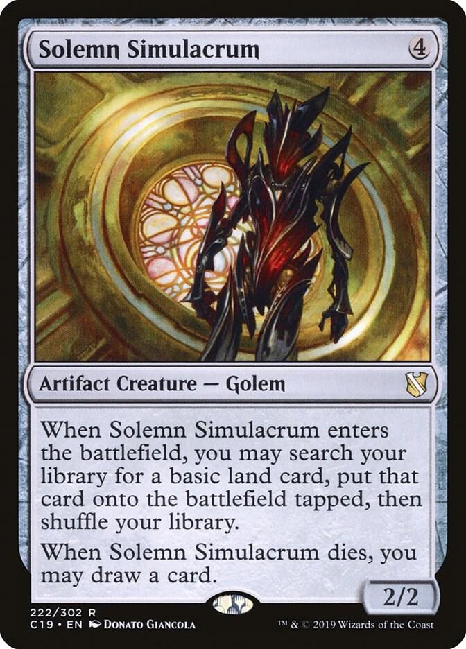 Solemn Simulacrum (222) [Commander 2019]