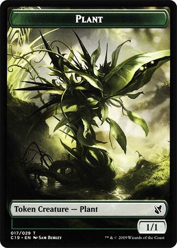 Plant // Morph Double-Sided Token (17 // 27) [Commander 2019]