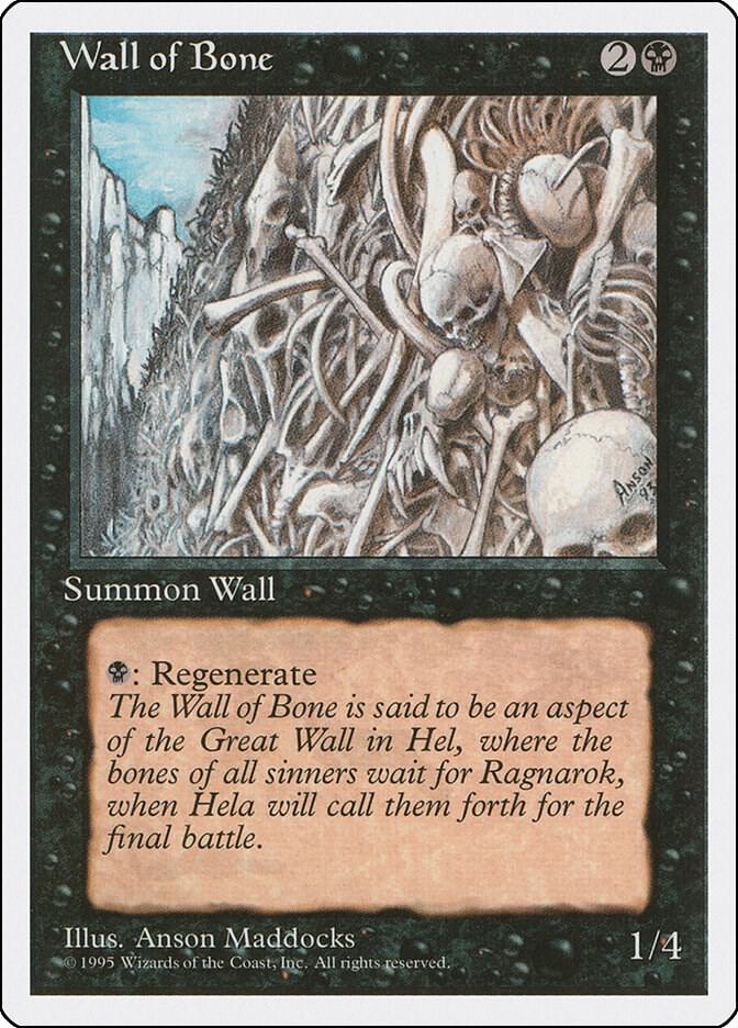 Wall of Bone (168) [Fourth Edition]